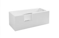 Uppsala Easy 180x80x49 cm Badewanne mit Tür links Schürzenversion: Vorwand Eck rechts