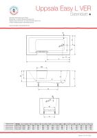 Uppsala Easy 180x80x49 cm Badewanne mit Tür links Schürzenversion: Vorwand Eck rechts