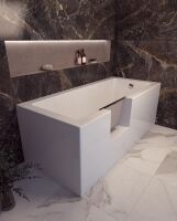 Uppsala Easy 170x75x45 cm Badewanne mit T&uuml;r links...
