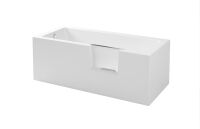 Uppsala Easy 170x75x45 cm Badewanne mit Tür links Schürzenversion: Vorwand Eck rechts