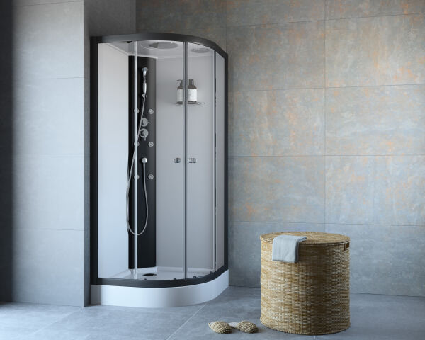 Schröder Komplettdusche fast Runddusche 900x900 mm