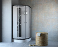 Schr&ouml;der Komplettdusche fast Runddusche 900x900 mm