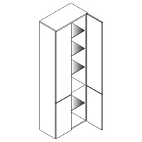 Lanzet Hochschrank 180x60x32,5