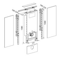 SANTRO Geberit Sigma WC-Komplettbausatz