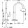 Tres LOFT Einhebel-Waschtischmischer mit seitlichem Hebel L