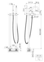 Steinberg 100 1162 Freistehende Wannen-Armatur