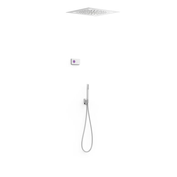 Tres SHOWER TECHNOLOGY Bausatz elektronisches 2-Wege-Thermostat-System mit Chromotherapie für die Dusche
