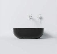 Steinberg Serie 440 6113 Aufsatzschale quadratisch aus Solid Surface