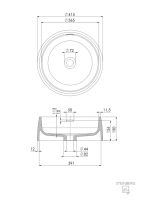 Steinberg Serie 440 6210 Aufsatzschale rund