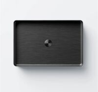 Steinberg Serie 442 7110 Aufsatzbecken aus Edelstahl eckig