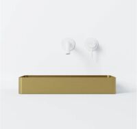 Steinberg Serie 442 7110 Aufsatzbecken aus Edelstahl eckig