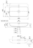 Steinberg Serie 449 7300 Wandwaschtisch aus Solid Surface