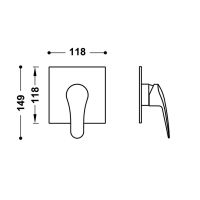 Tres BASE PLUS Sichtbares Teil f&uuml;r...