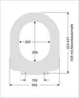 kompatibler WC Sitz Subline mit Absenkautomatik und abnehmbar