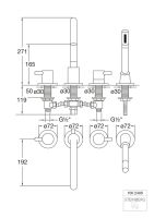 Steinberg 100 2400 4-Loch Wannenrand-Armatur