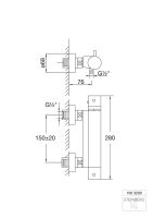 Steinberg 100 3200 Aufputzthermostat ½? für Dusche
