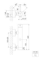 Steinberg 100 1220 Aufputz-Einhebelmischer ½? für Dusche