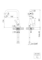 Steinberg 315 Waschtischarmatur ohne Ablaufgarnitur