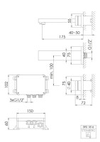 Steinberg 390 1816  iFlow - Vollelektronische Wand-Waschtisch-Armatur
