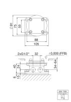 Steinberg 135 1162 Freistehende Wannen-Armatur; Ausladung 254 mm