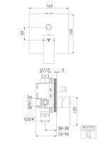 Steinberg 160 2103 3 Fertigmontageset für Wanne/Brause-Einhebelmischer mit automatischem Umsteller