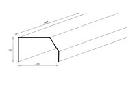 Leuchtenblende Alustar 70 f&uuml;r Sieper Schr&auml;nke