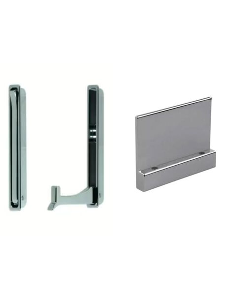 Klapphaken li + Spiegeltürgriffe